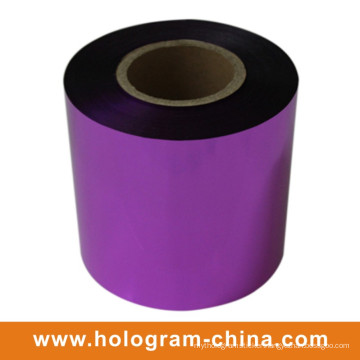 Aluminum Embossing Tamper Evident Purple Foil